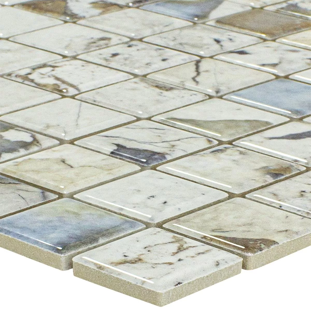 Keramikmosaik Fliesen Elysium Marmoroptik Beige 23 Keramikmosaik Fliesen Elysium Marmoroptik Beige 23