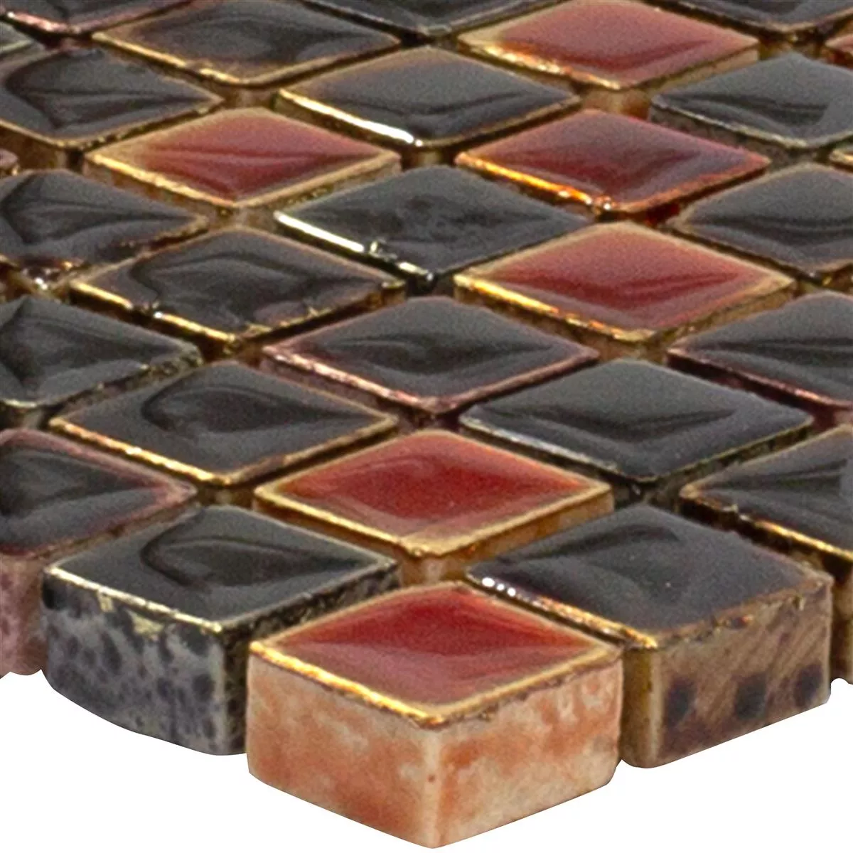 Naturstein Mosaikfliesen Firestone Rot Mix Naturstein Mosaikfliesen Firestone Rot Mix