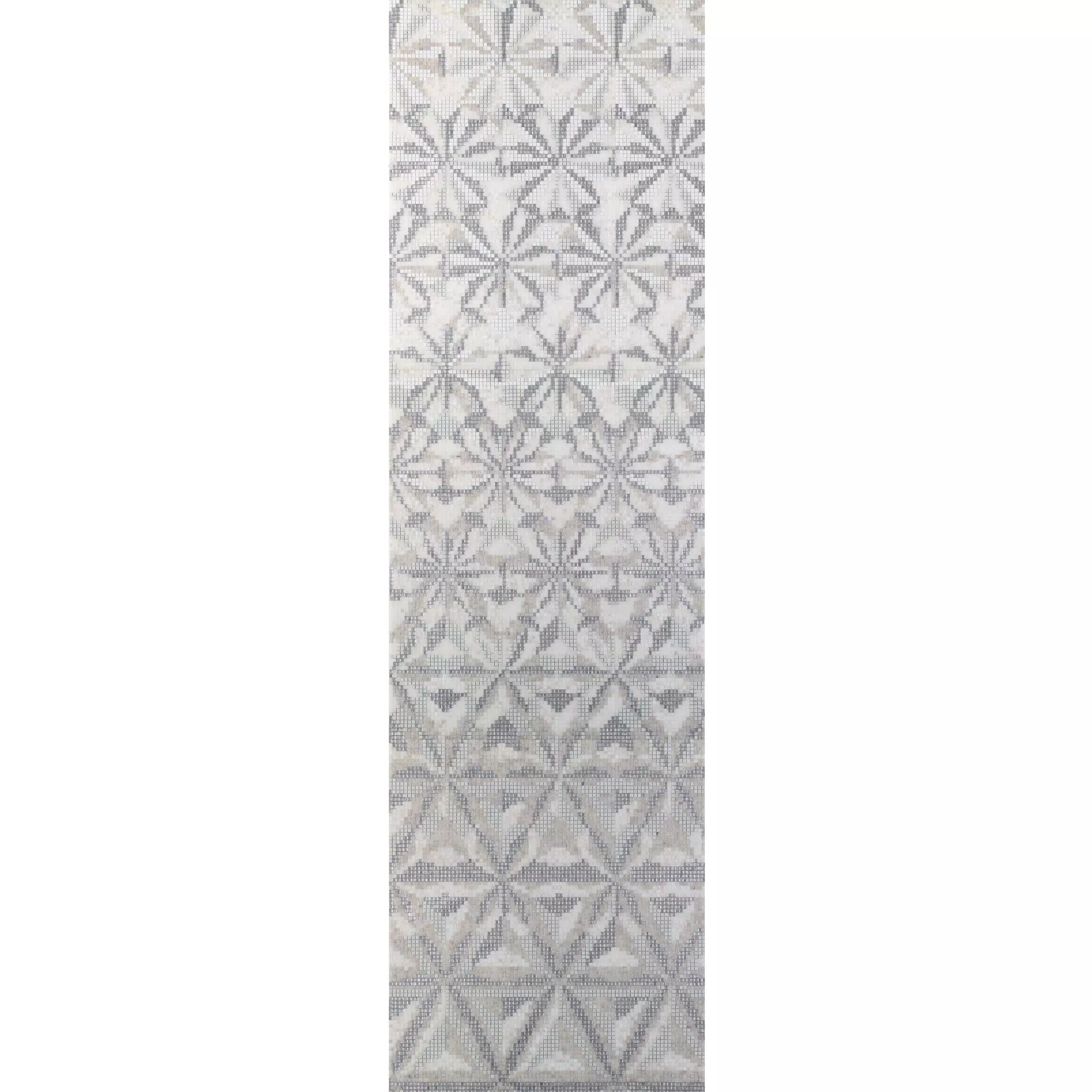 Glas Mosaik Bild Magicflower White 140x240cm Glas Mosaik Bild Magicflower White 140x240cm