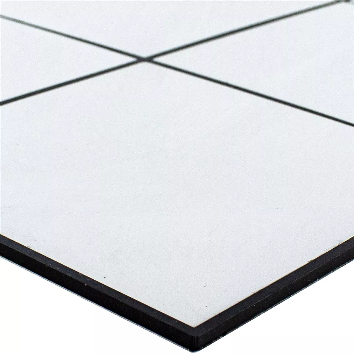 Aluminium Mosaik Fliesen Lenora Selbstklebend Weiß Aluminium Mosaik Fliesen Lenora Selbstklebend Weiß