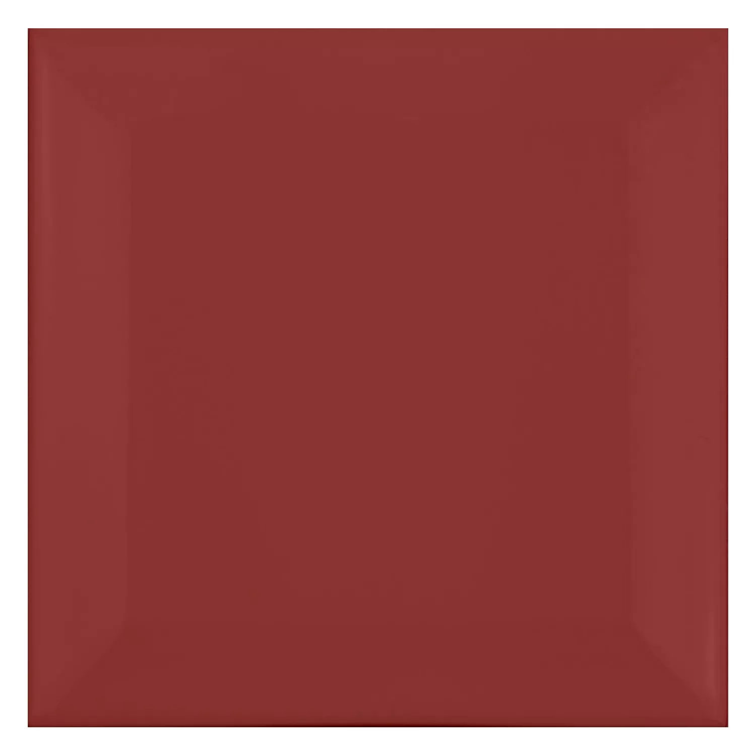 Metrofliese Rot Matt 10x10 cm Facette Catarina Burdeos