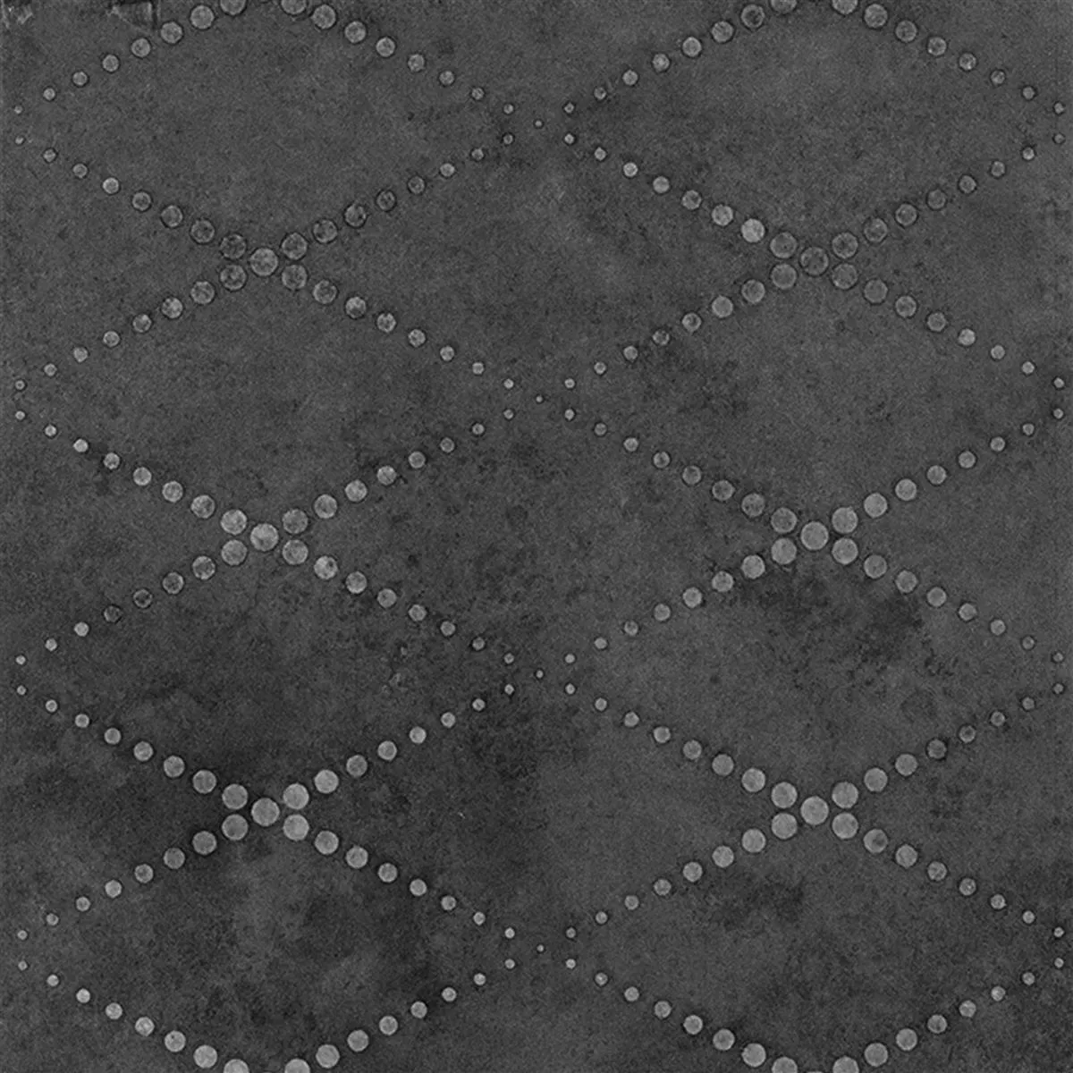 Bodenfliesen Chicago Metalloptik Anthrazit R9 - 18,5x18,5 cm Pattern 2