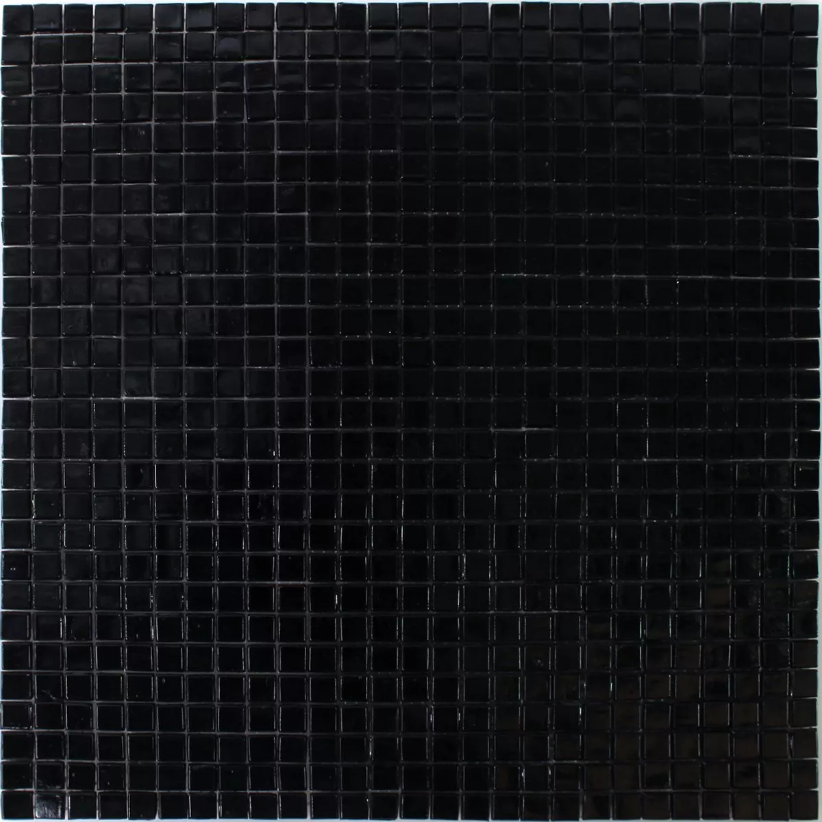 Campione Mosaico Vetro Mini Nero Lucida