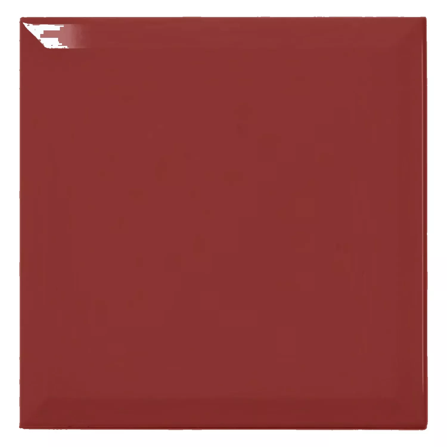 Metrofliese Rot Glänzend 20x20 cm Facette Freetown Burdeos