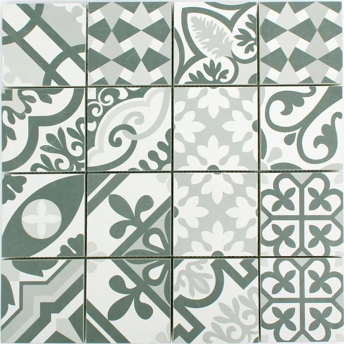 Ceramica Mosaico Retro Piastrelle Utopia Nero Bianco R10/B