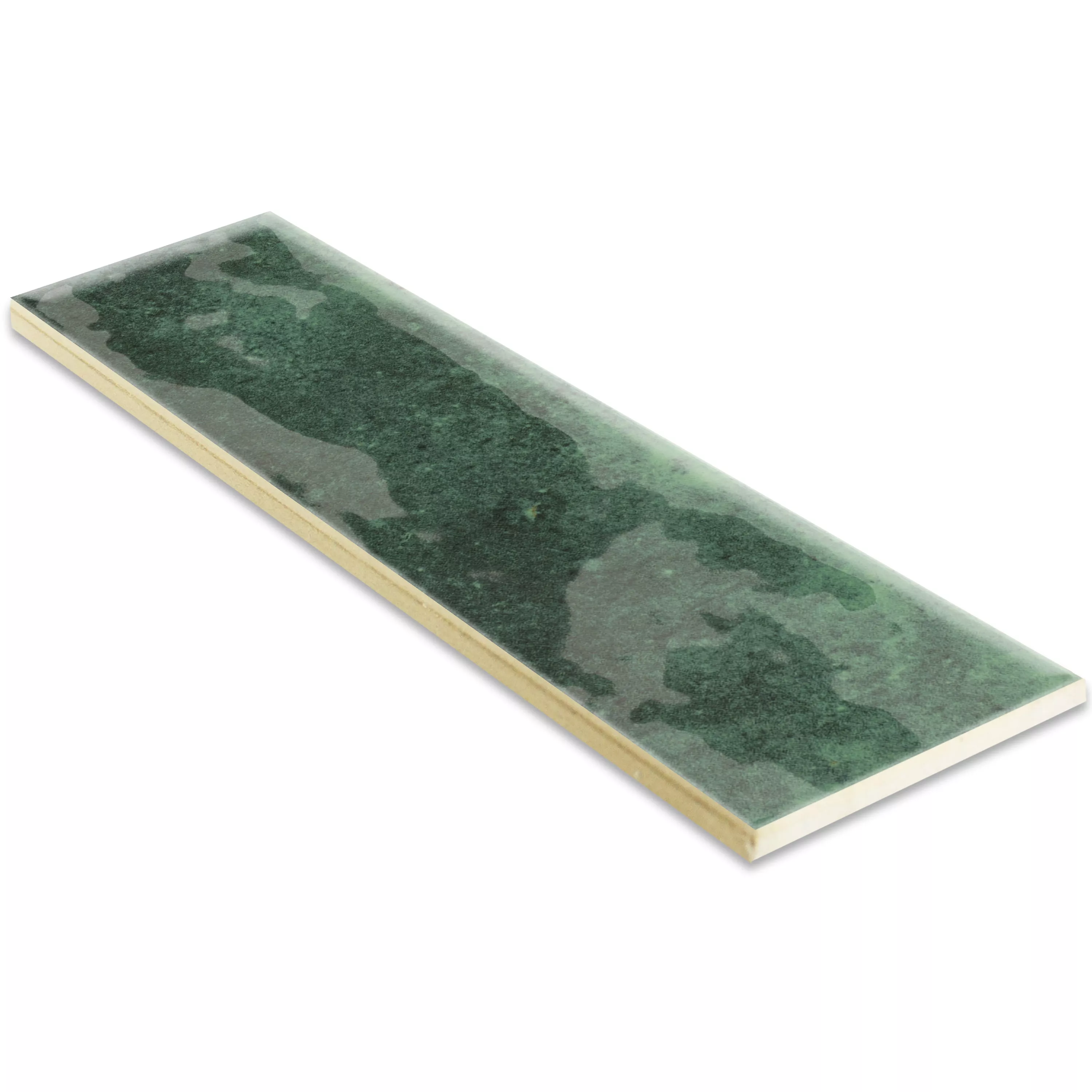 Rivestimenti Arosa Lucida Ondulato Verde Smeraldo 6x25cm