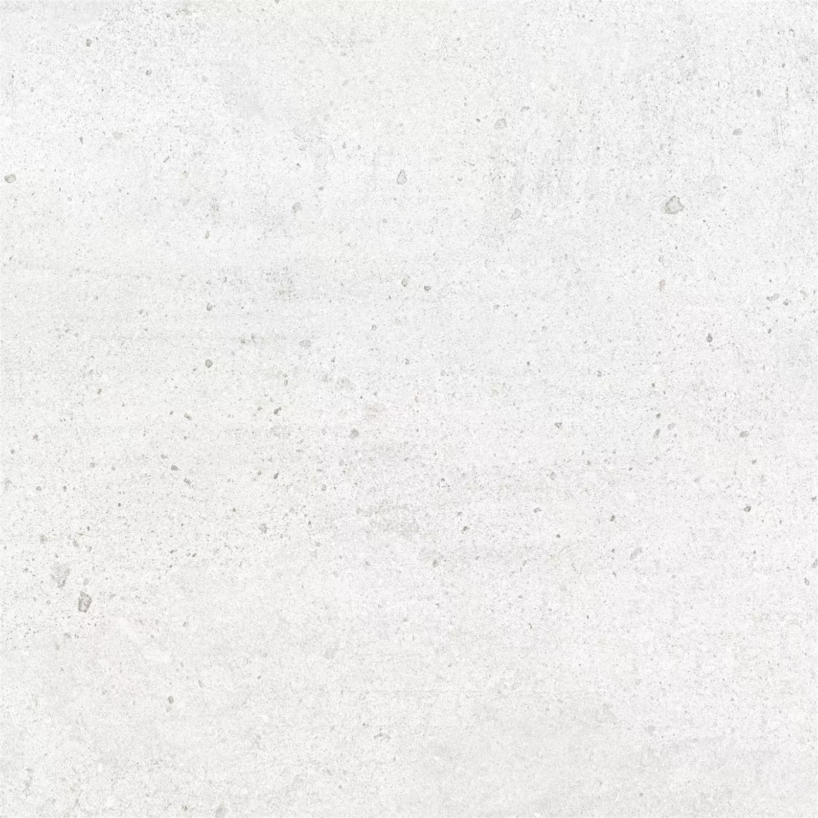 Muster Bodenfliesen Freeland Steinoptik R10/B Weiß 60x60cm