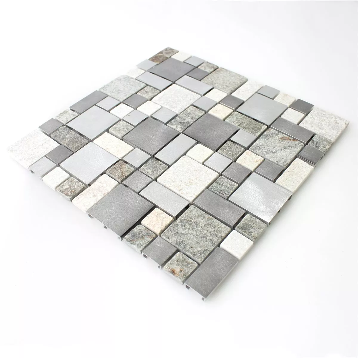 Mosaïque Quartzit Aluminium Metal Mix