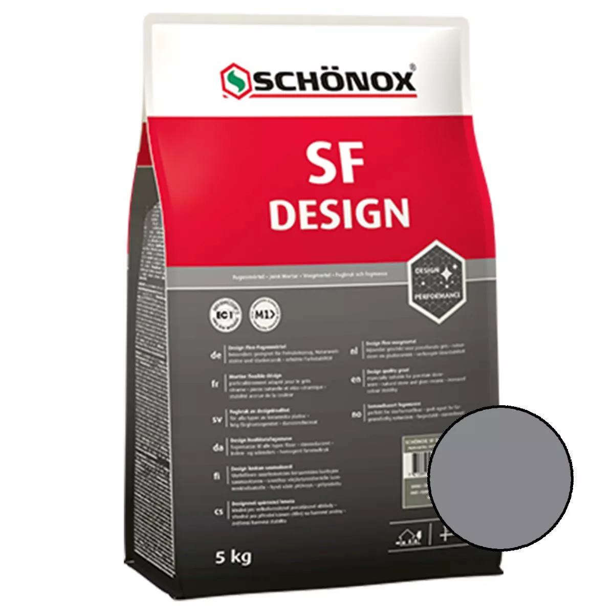 Fugenmörtel Schönox SF Design Platingrau 5 Kg