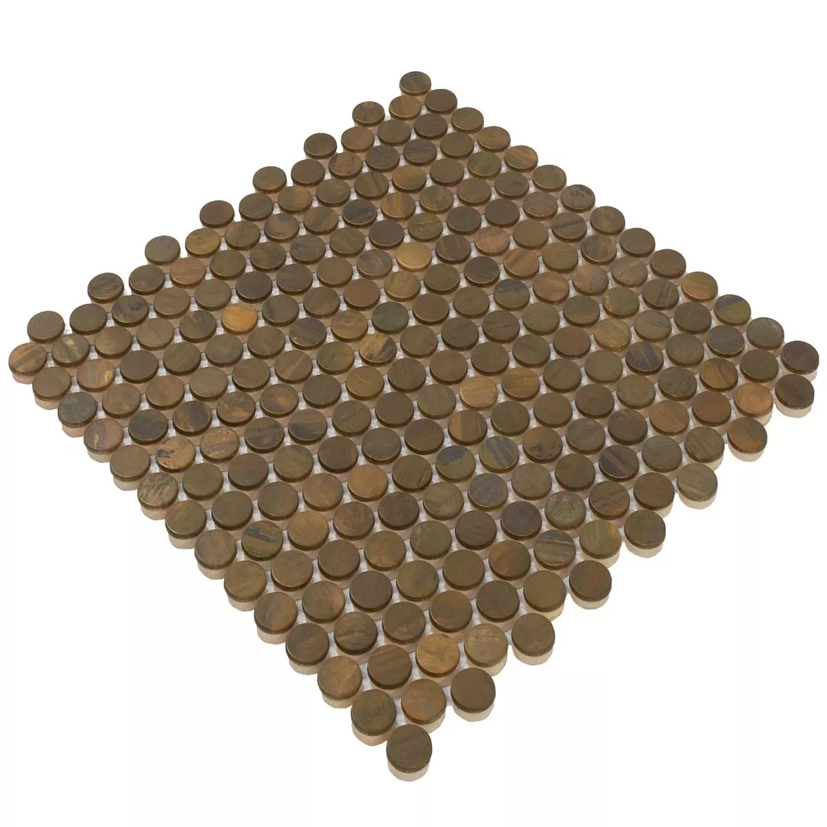 Metallo Rame Mosaico Copperfield Bottone