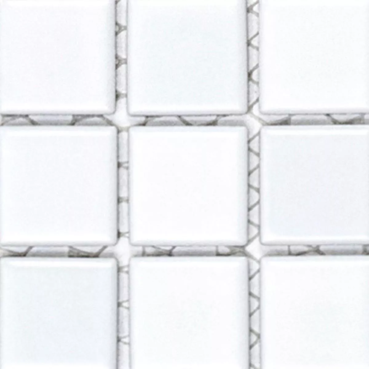 Muster von Mosaikfliesen Keramik Hakan Weiss Glänzend