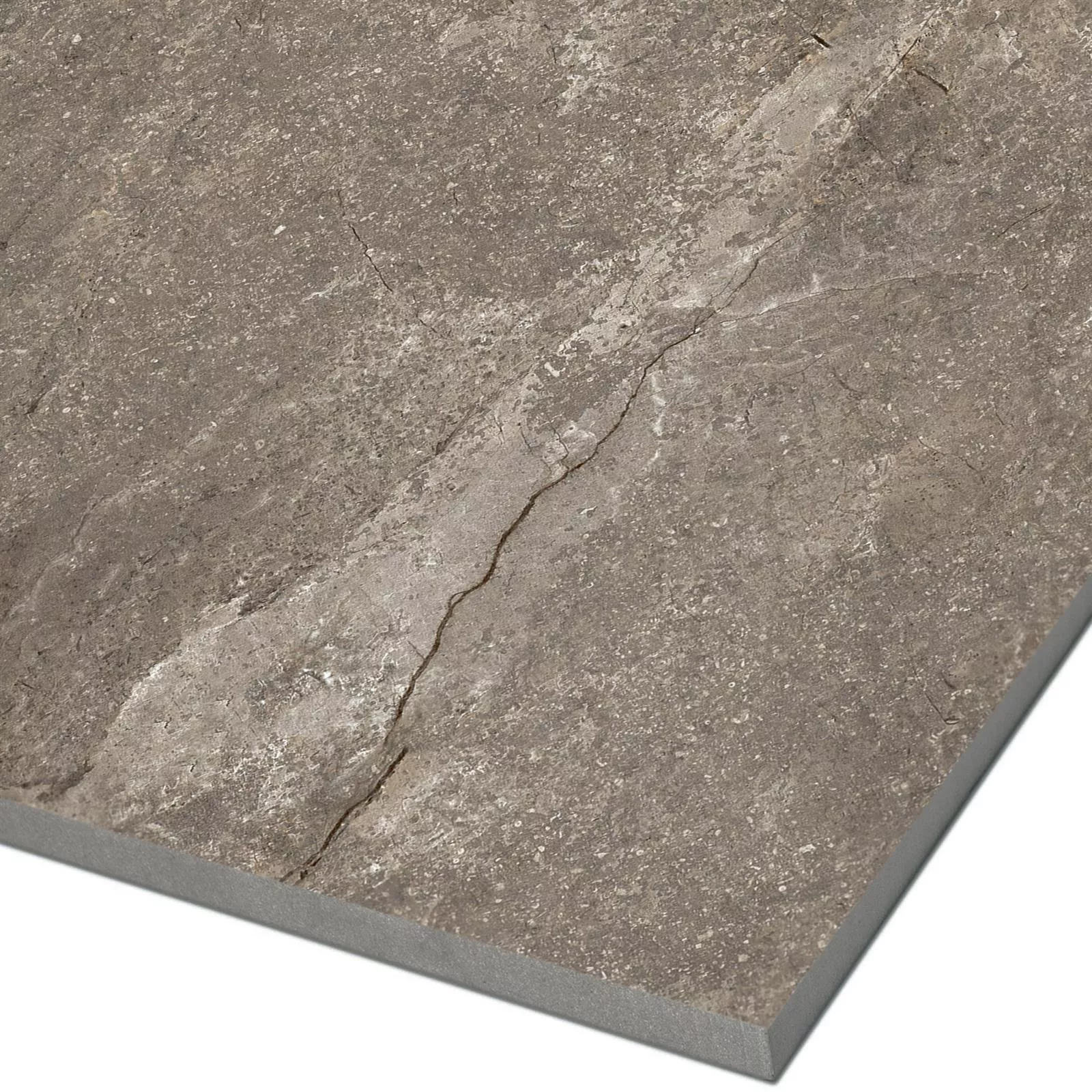 Campione Piastrelle Noiron Opaco Lucidato Mocca 60x60cm