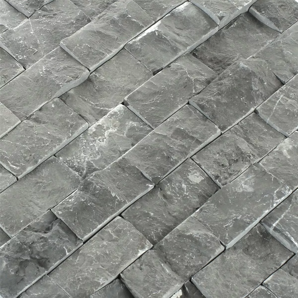 Échantillon Mosaïque Ardoise Bricks Anthracite