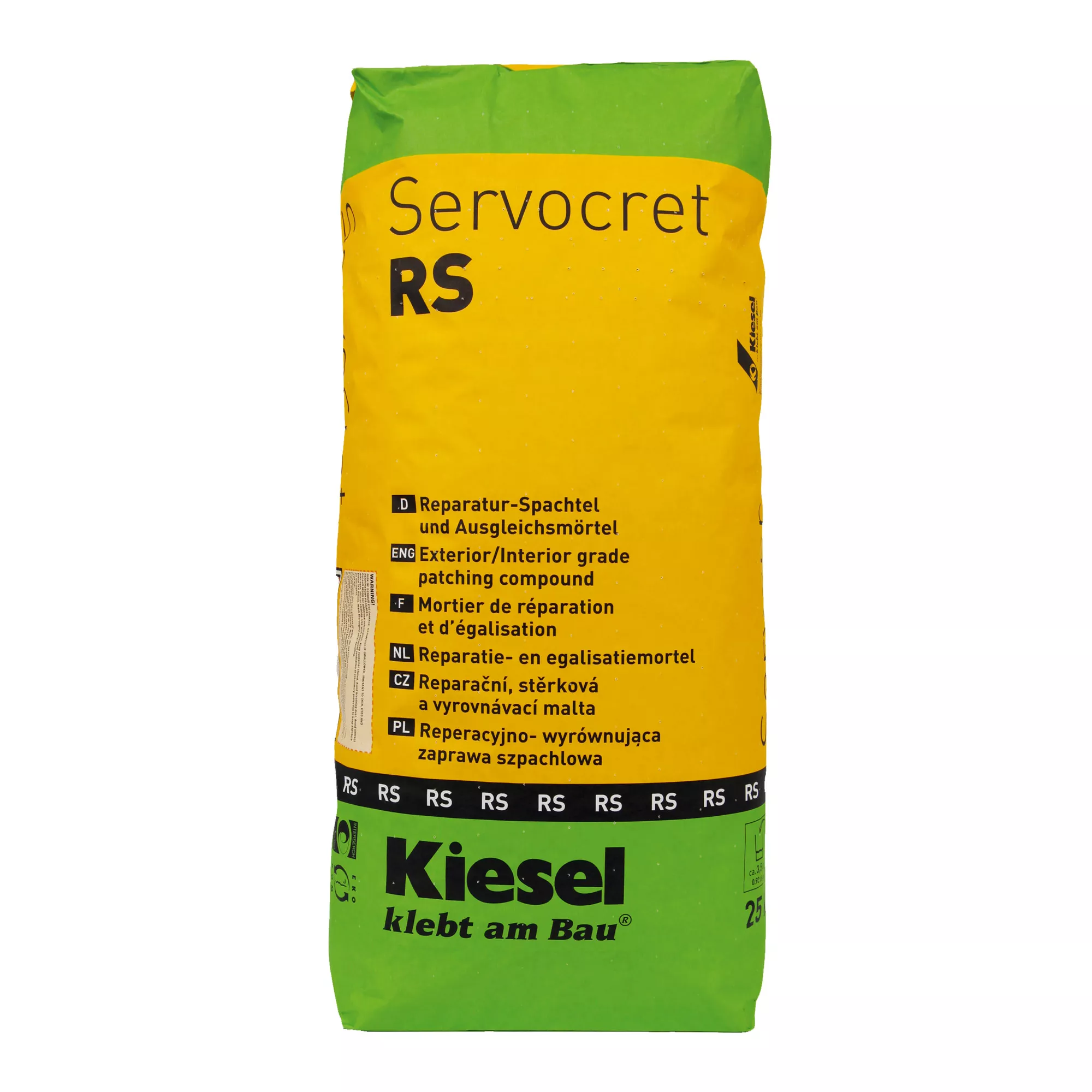 Kiesel Servocret RS - schneller Reparatur Spachtel und Ausgleichsmörtel (25KG)