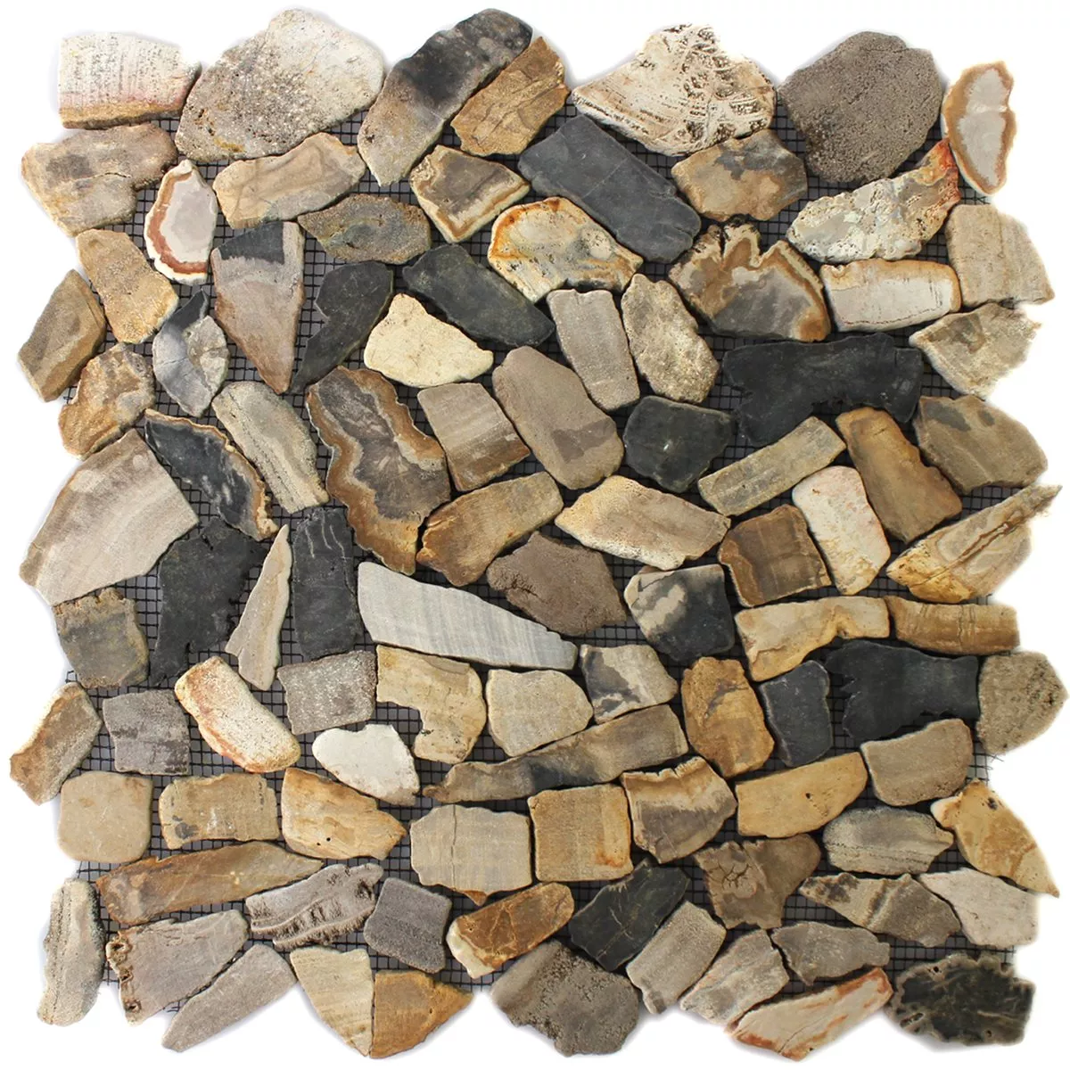 Échantillon Mosaïque Marbré Cassé Antik Oak