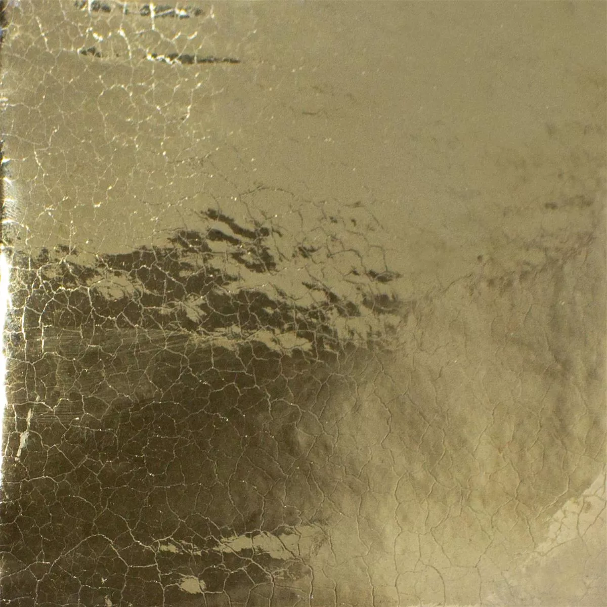 Wandfliesen Tamaris Eloy Glänzend Gewellt Gold 13x13cm