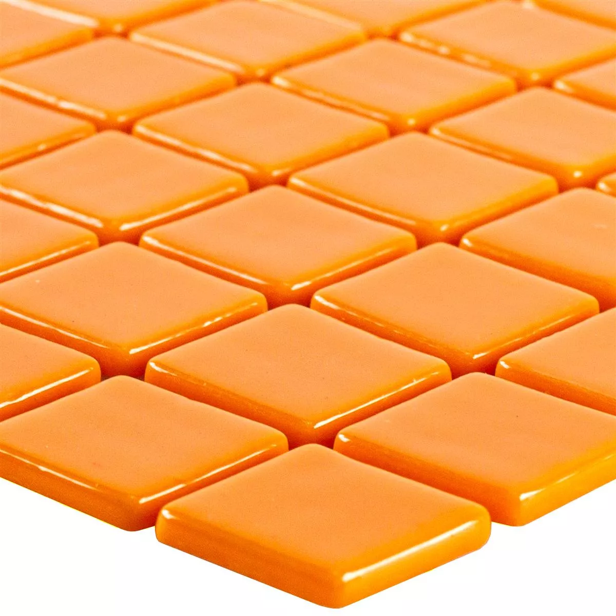 Muster von Glas Pool Schwimmbad Mosaik Pixley Orange