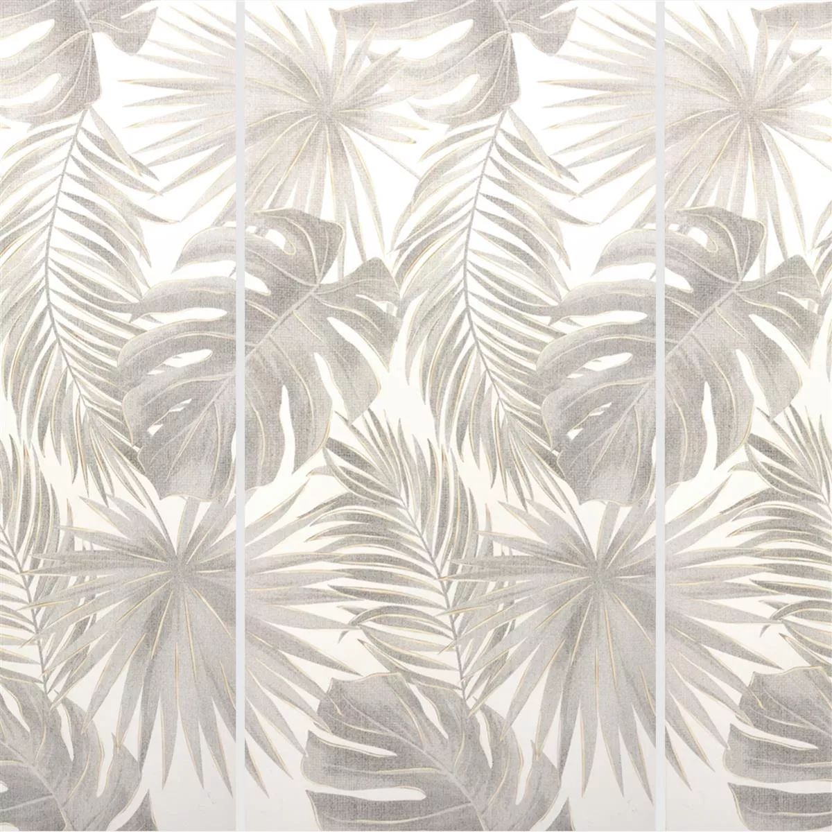 Carrelage Mural Maldives Floral 30x60cm Gris