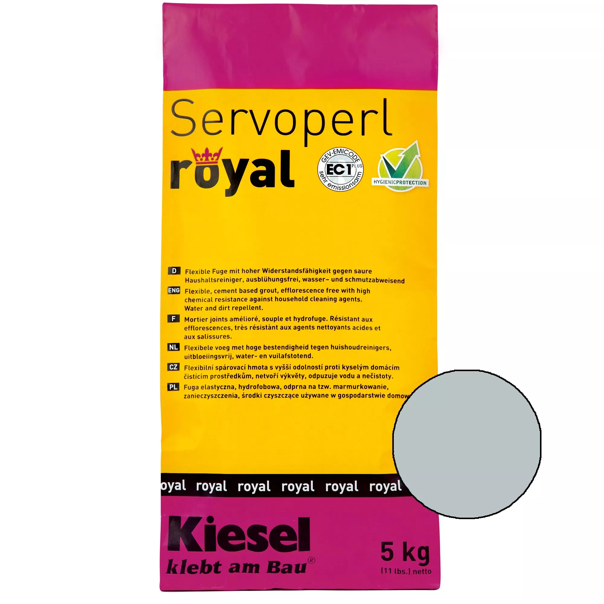 Kiesel Servoperl royal - Fugenmasse -5 Kg Manhatten