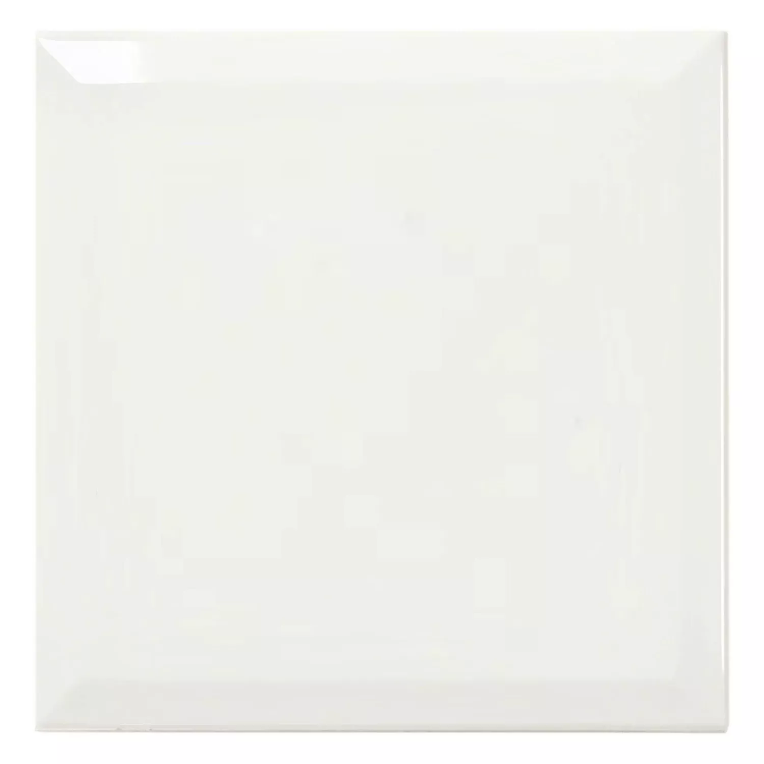 Metrofliese Weiß Glänzend 20x20 cm Facette Freetown Blanco