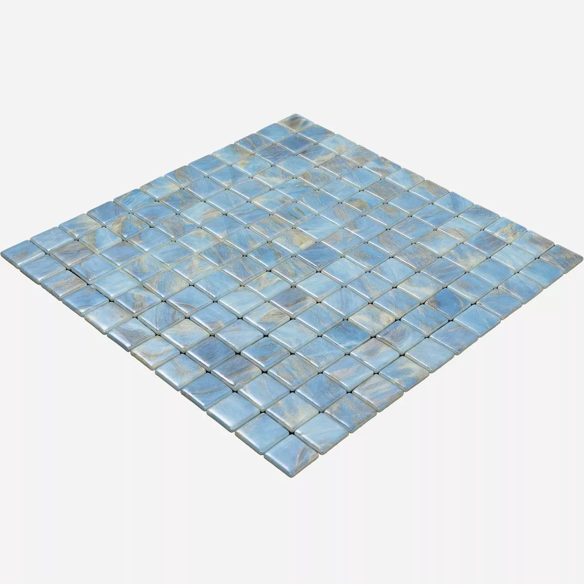 Vetro Piscina Mosaico Alassio Blu 25