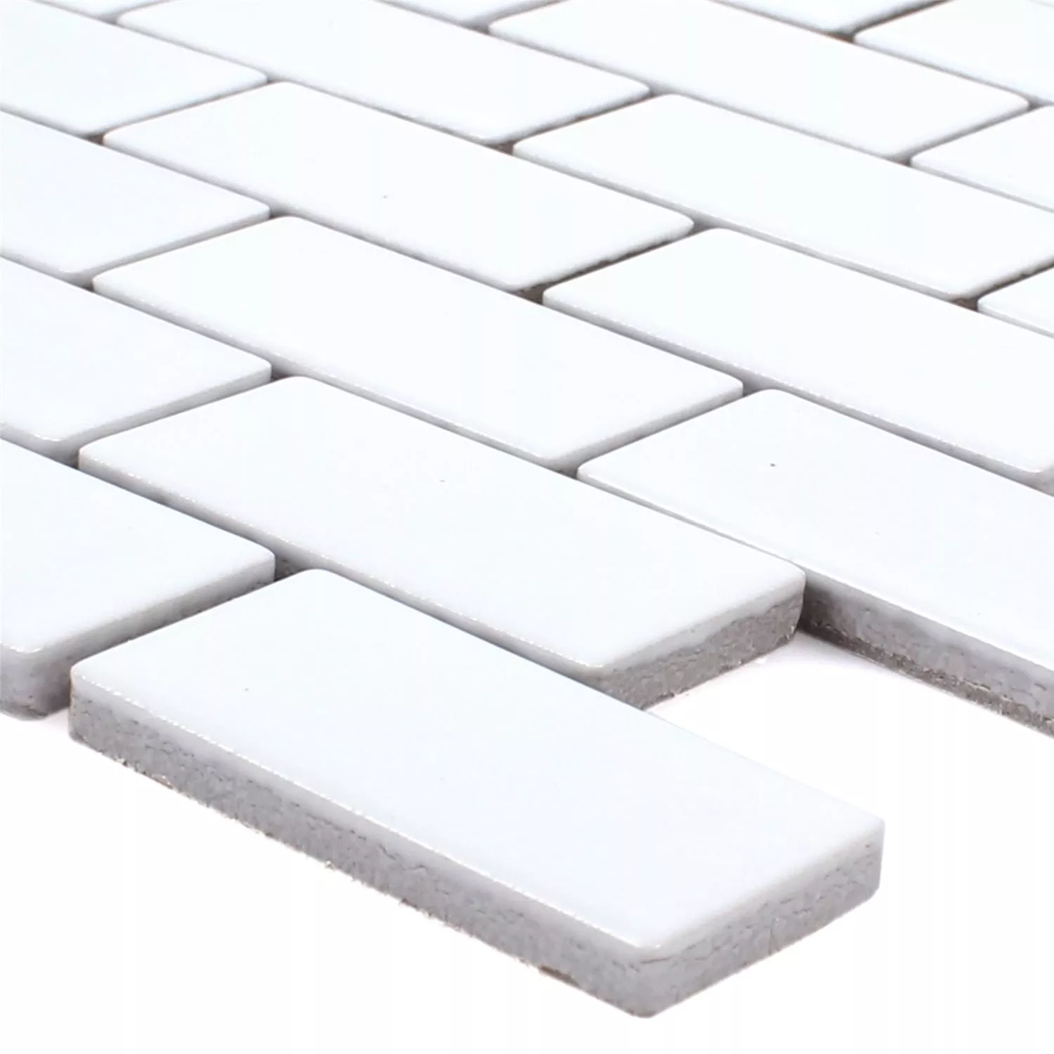 Mosaikfliesen Keramik Manila Weiss Matt