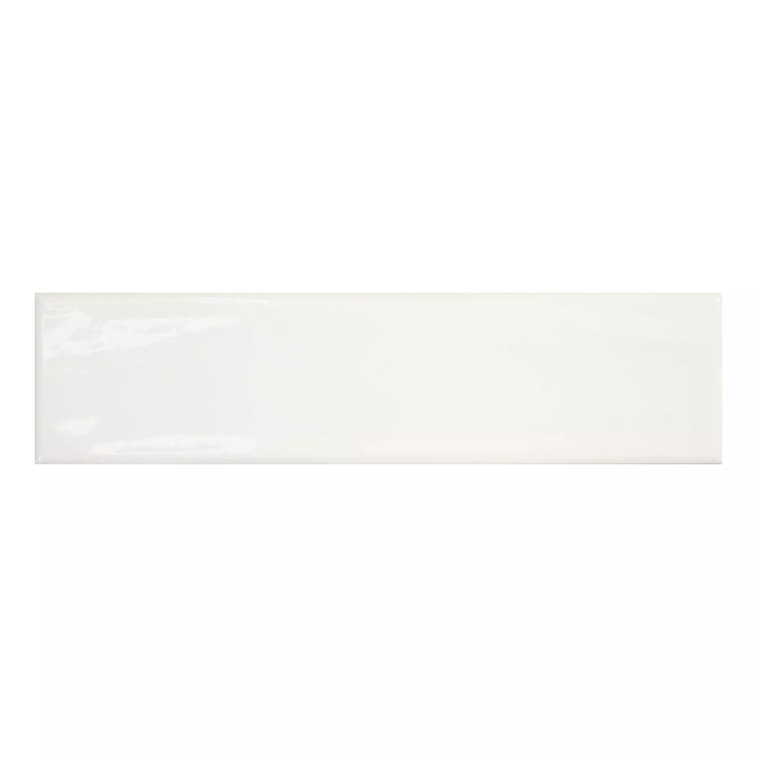 Capena Blanc Brillant Rustique 7,5x30 cm Blanco