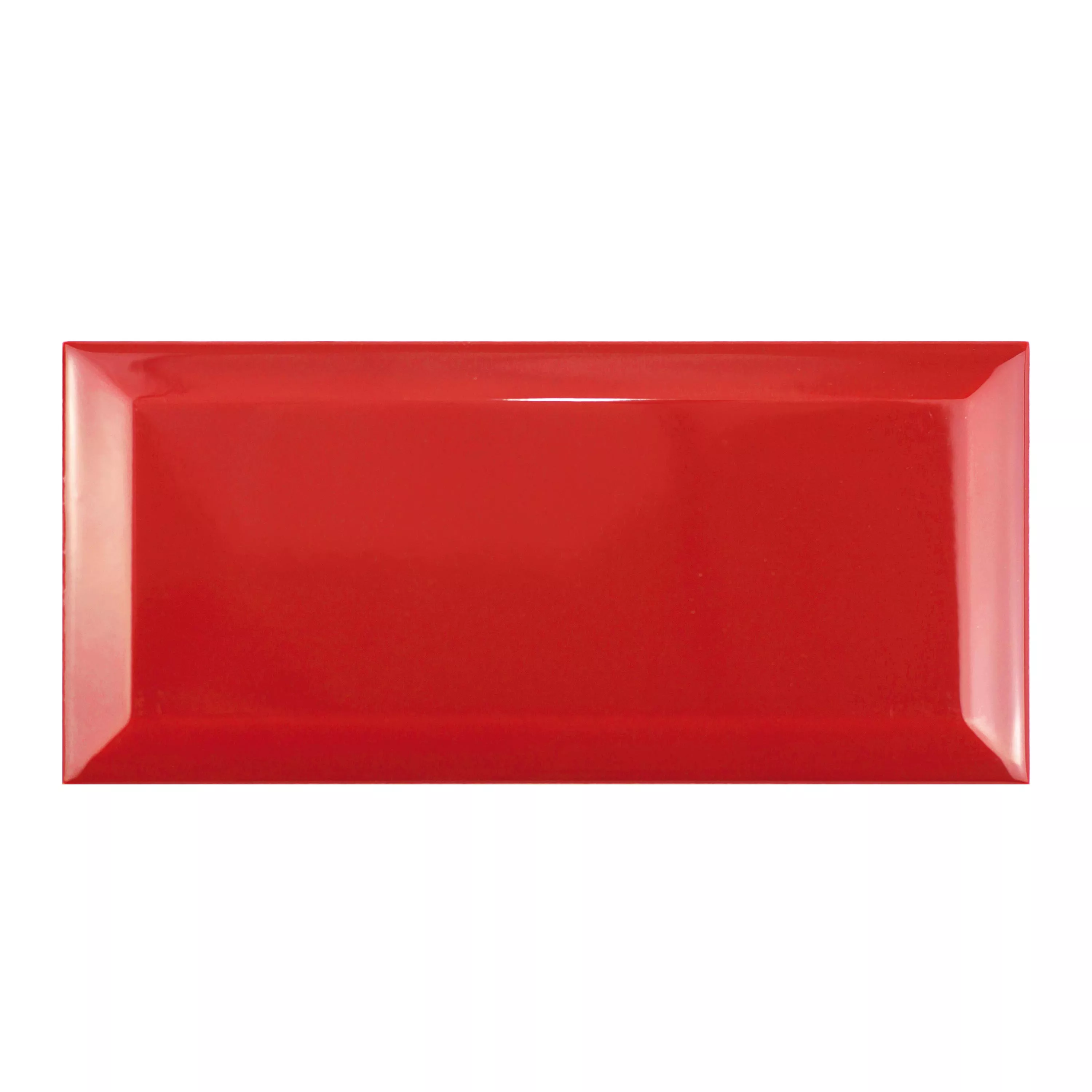 Metro Wandfliesen Brasilia Facette 7,5x15x0,7cm Rojo Metro Wandfliesen Brasilia Facette 7,5x15x0,7cm Rojo