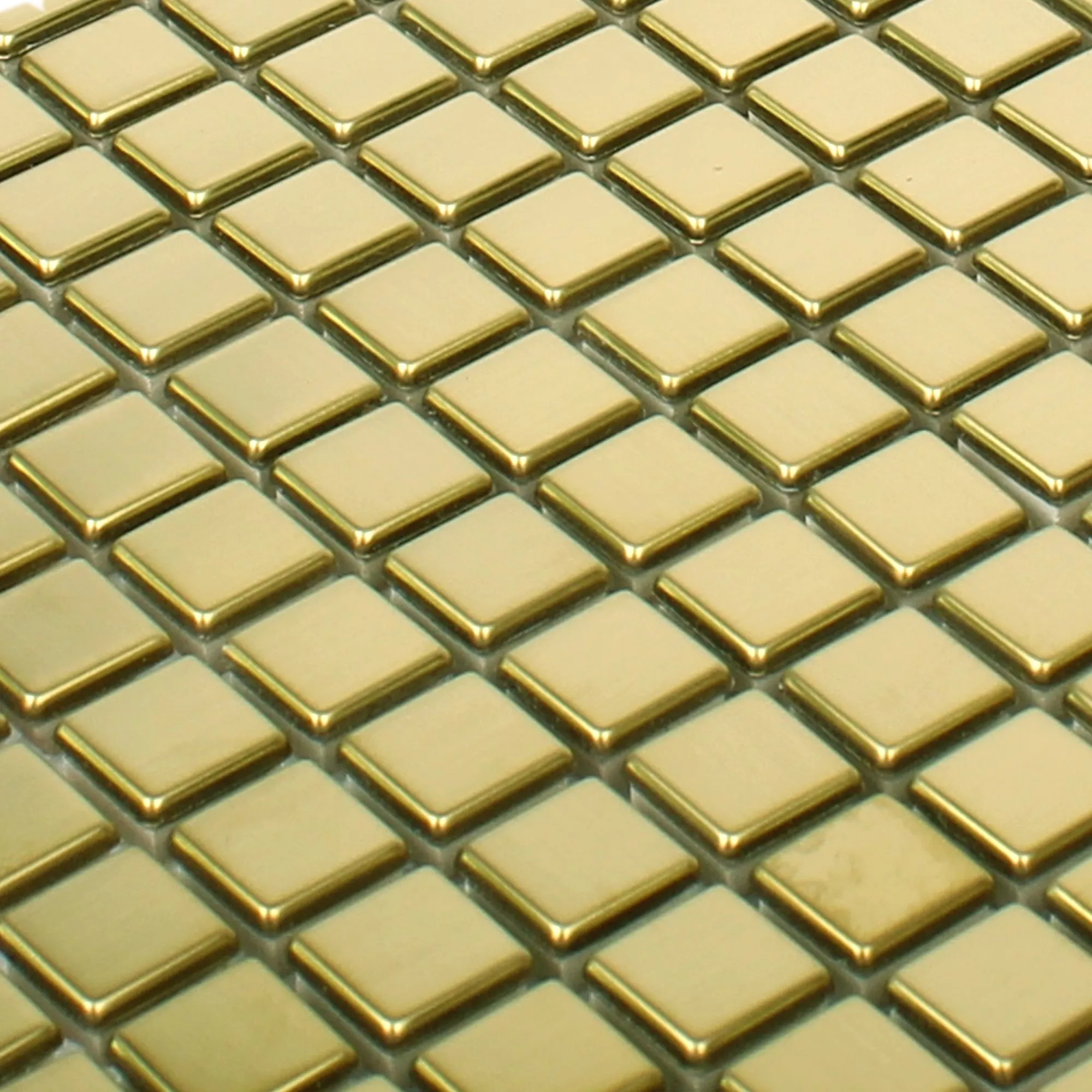 Mosaikfliesen Edelstahl Metall Baikal Gold