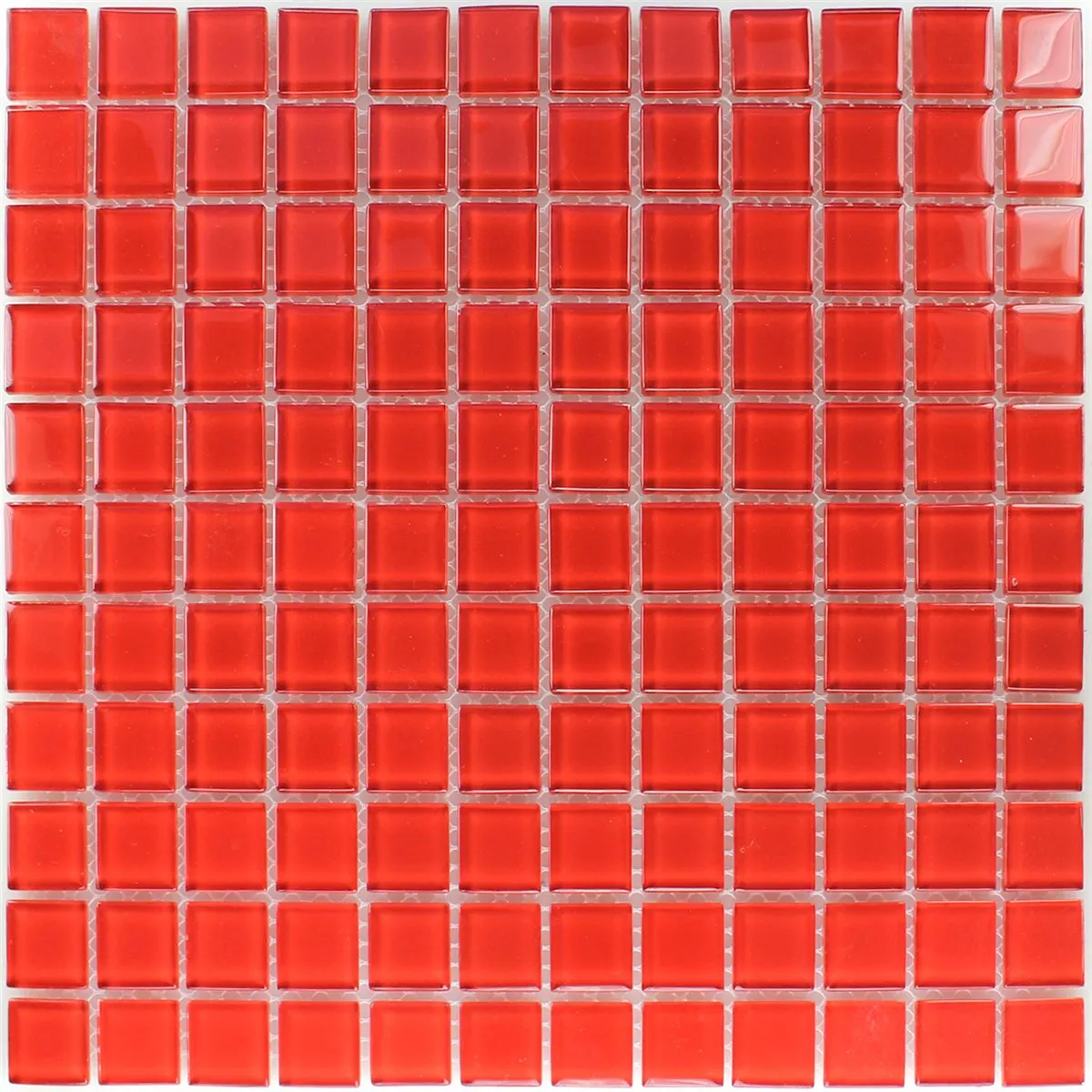 Mosaico Vetro Rosso Uni 25x25x4mm