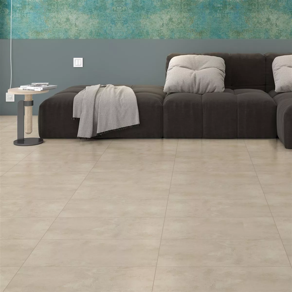 Campione Piastrelle Assos Cemento Ottica R10/B Beige Scuro 30x60cm