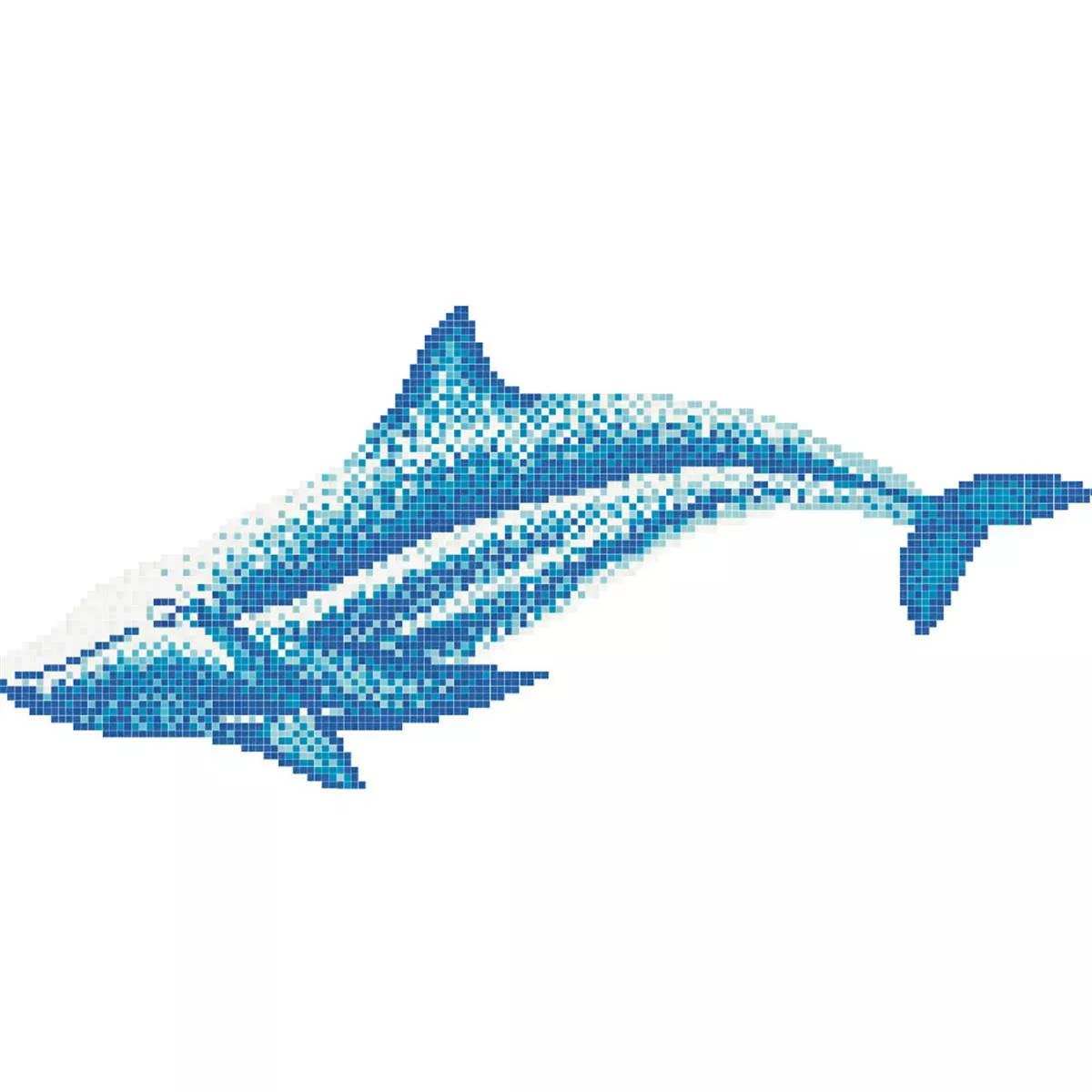Glas Pool Schwimmbad Mosaik Trend-Vi Aquatica Colin Delphin