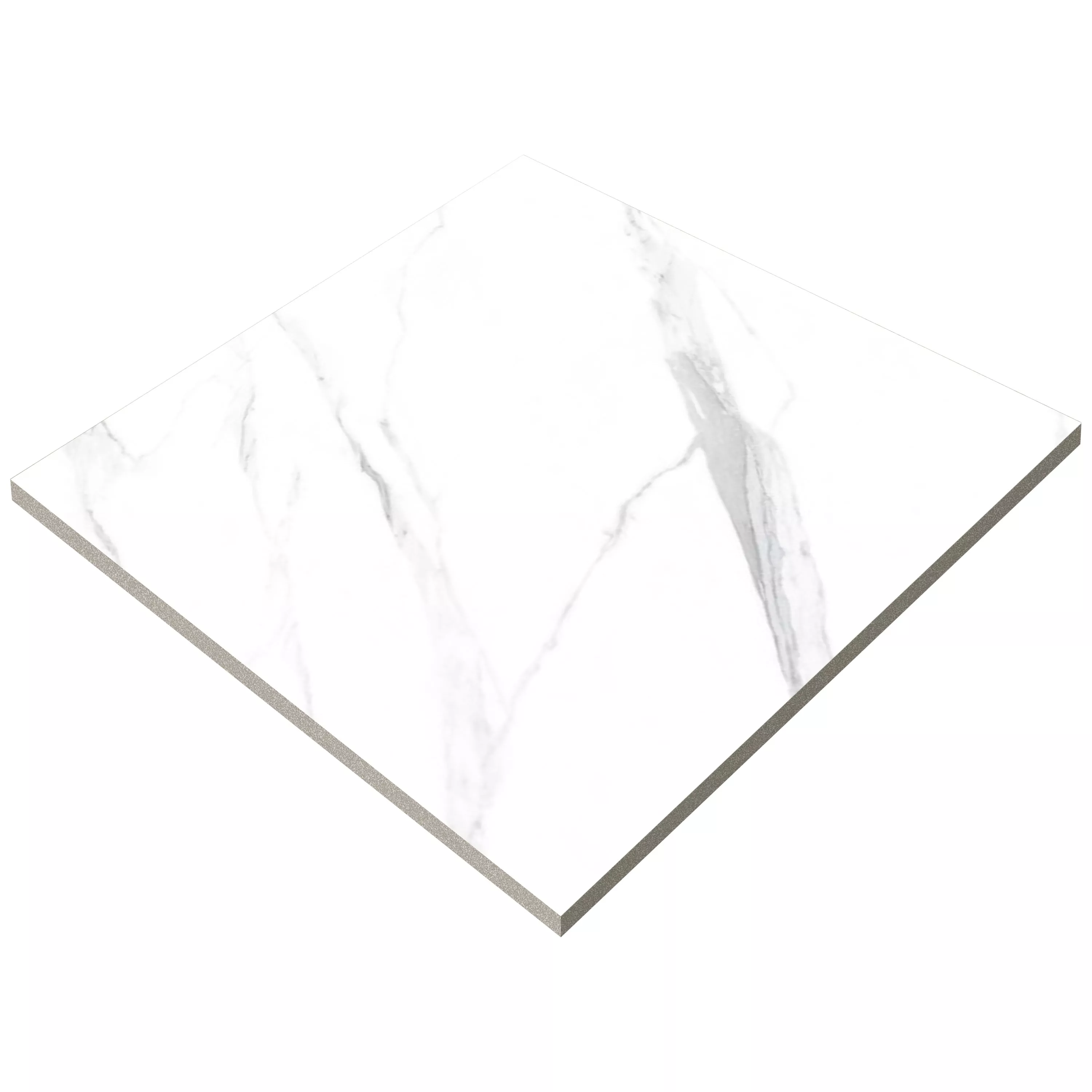 Campione Piastrelle Louisburg Statuario Bianco Opaco Rettificato 60x60cm