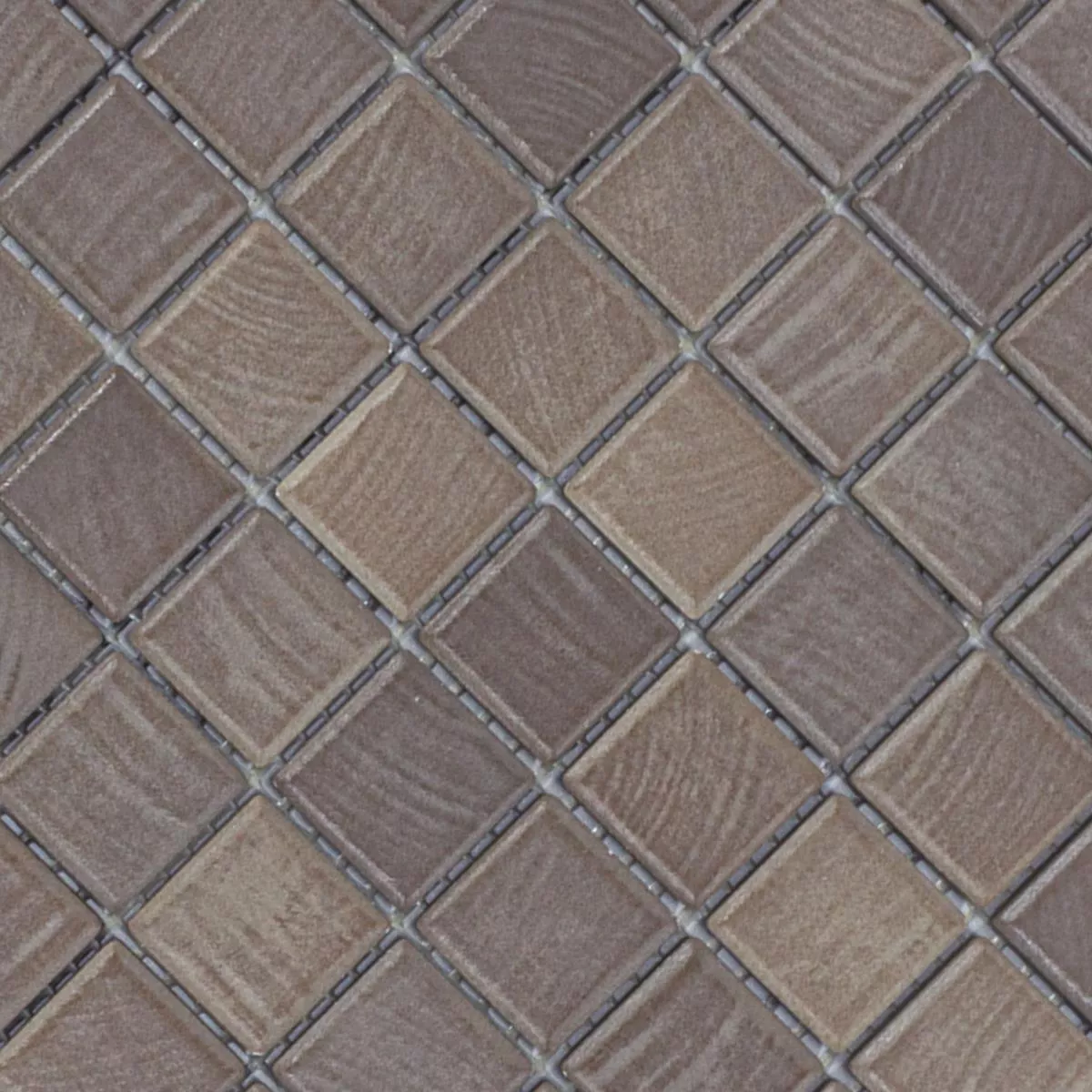 Céramique Mosaïque Carrelage Luminara Imitation Bois Brun