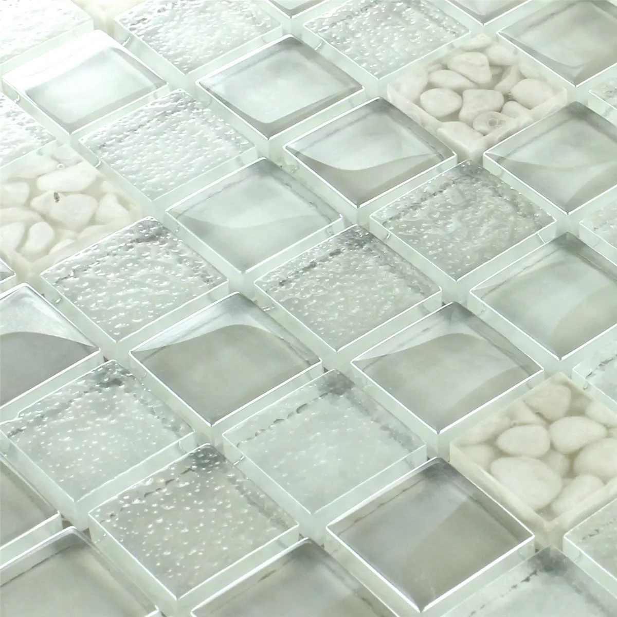Mosaikfliesen Glas Flaschengrün