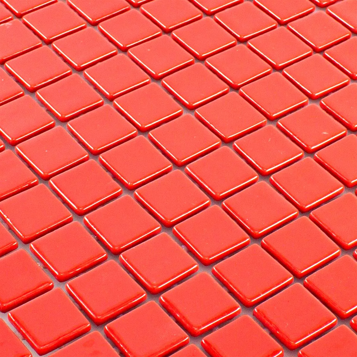 Campione Vetro Pool Piscina Mosaico Pixley Rosso