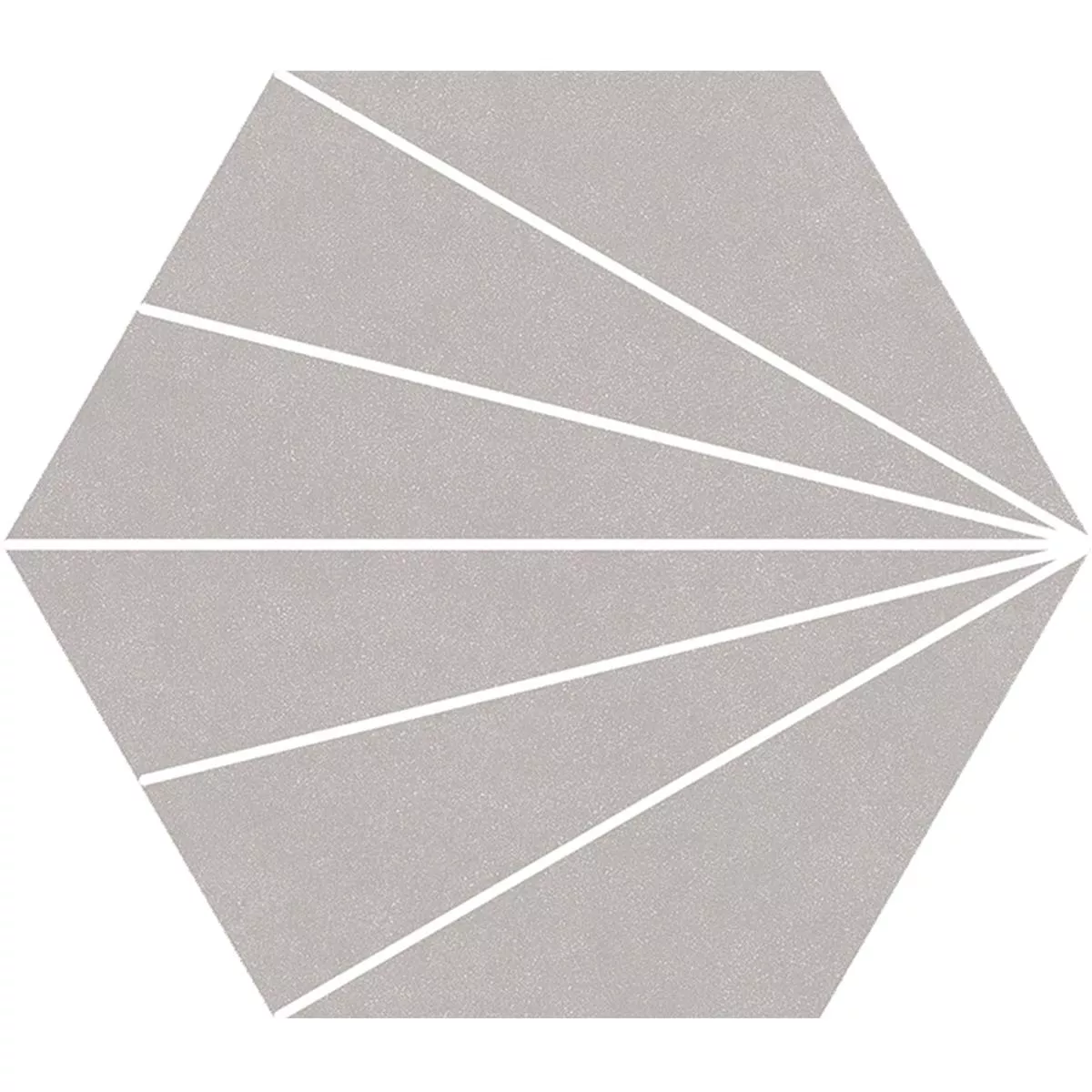 Feinsteinzeug Fliesen Millennium Hexagon 3D Optik Hellgrau 22,5 x 25,9cm Feinsteinzeug Fliesen Millennium Hexagon 3D Optik Hellgrau 22,5 x 25,9cm