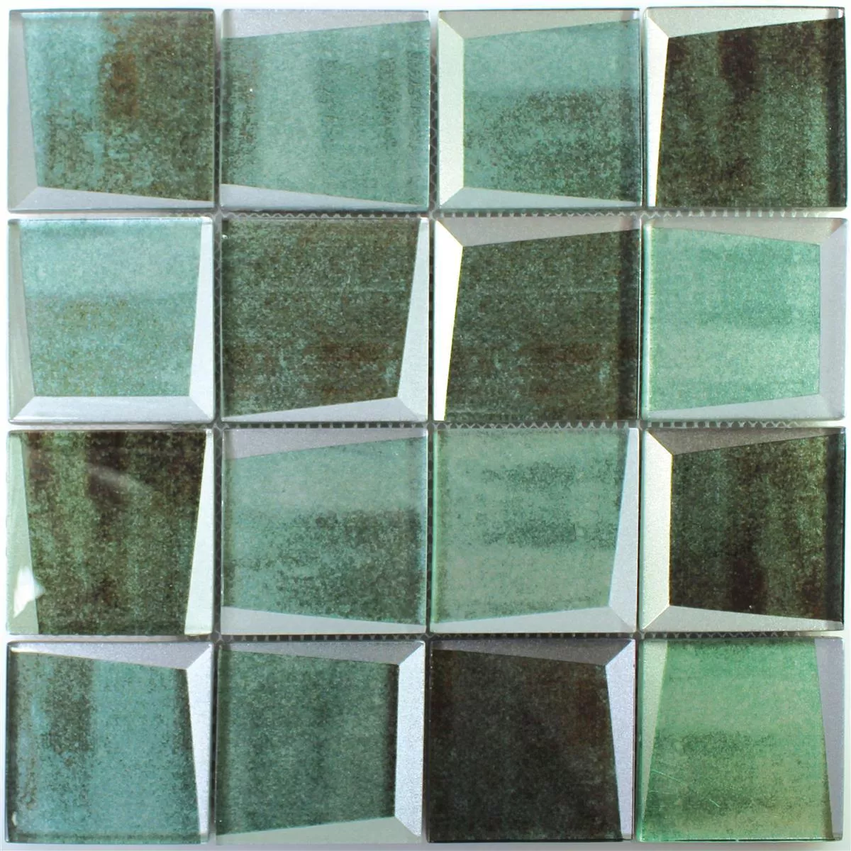 Mosaico Di Vetro 3D Ottica Leonora Verde