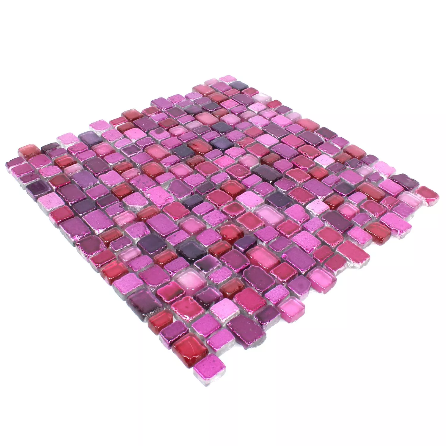 Muster von Mosaikfliesen Glas Roxy Violett