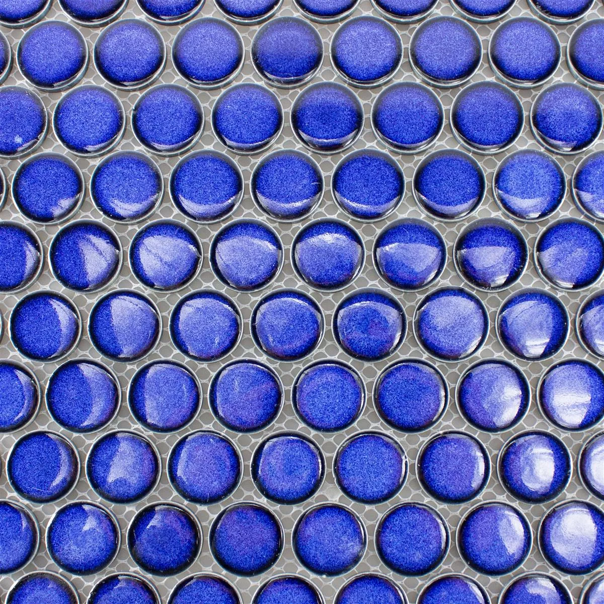 Campione Ceramica Bottone Mosaico Mission Blu