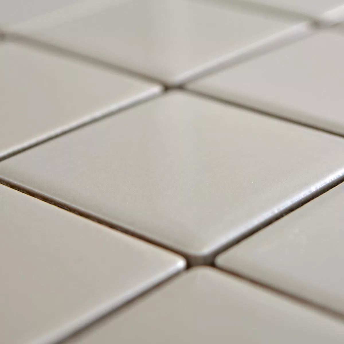 Muster von Keramik Mosaikfliesen Adrian Schlamm Glänzend Quadrat 48