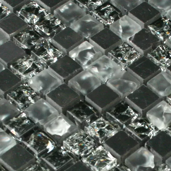 Mosaikfliesen Glas Marmor Naturstein Crushed Ice