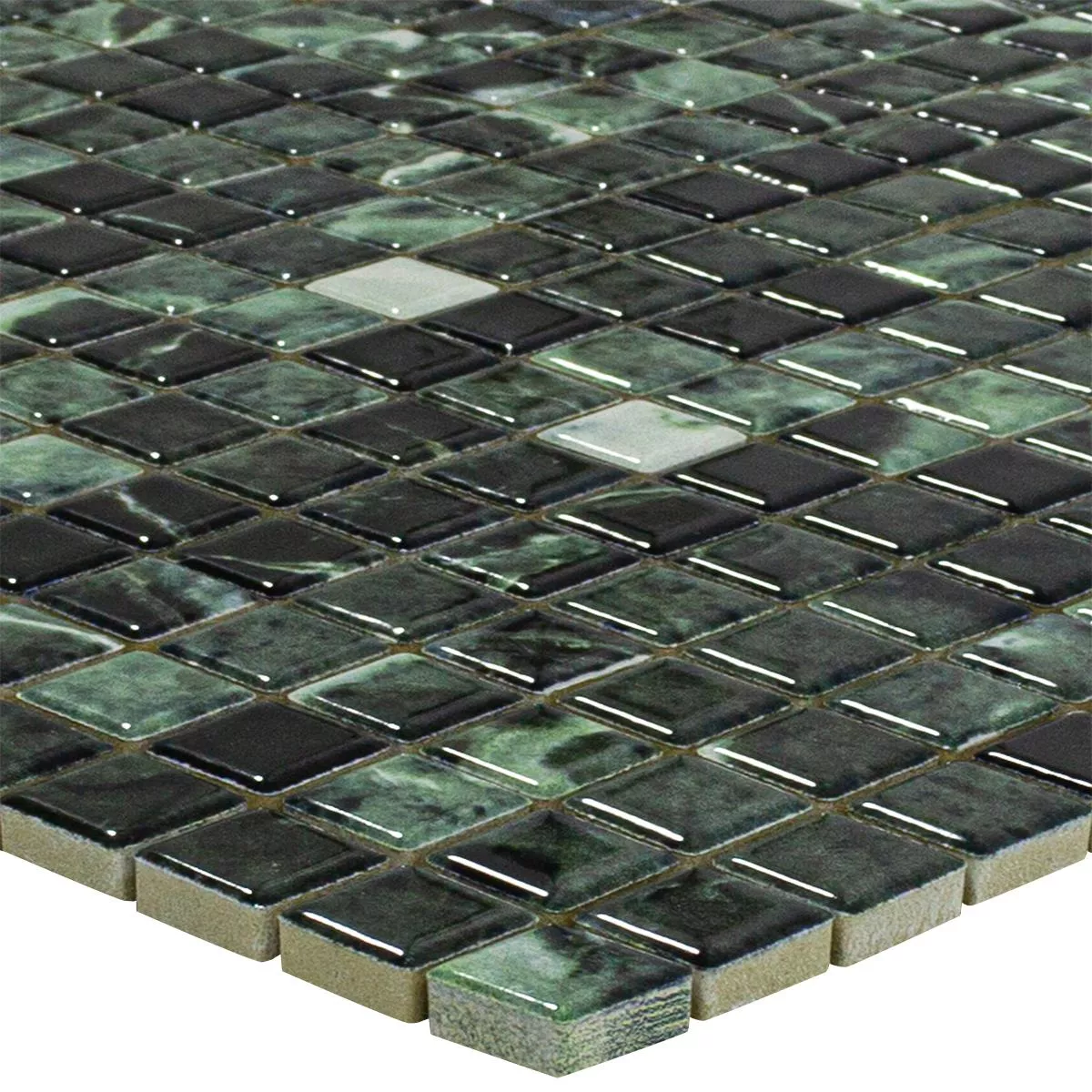 Ceramica Mosaico Piastrelle Elysium Marmo Ottica Verde 12