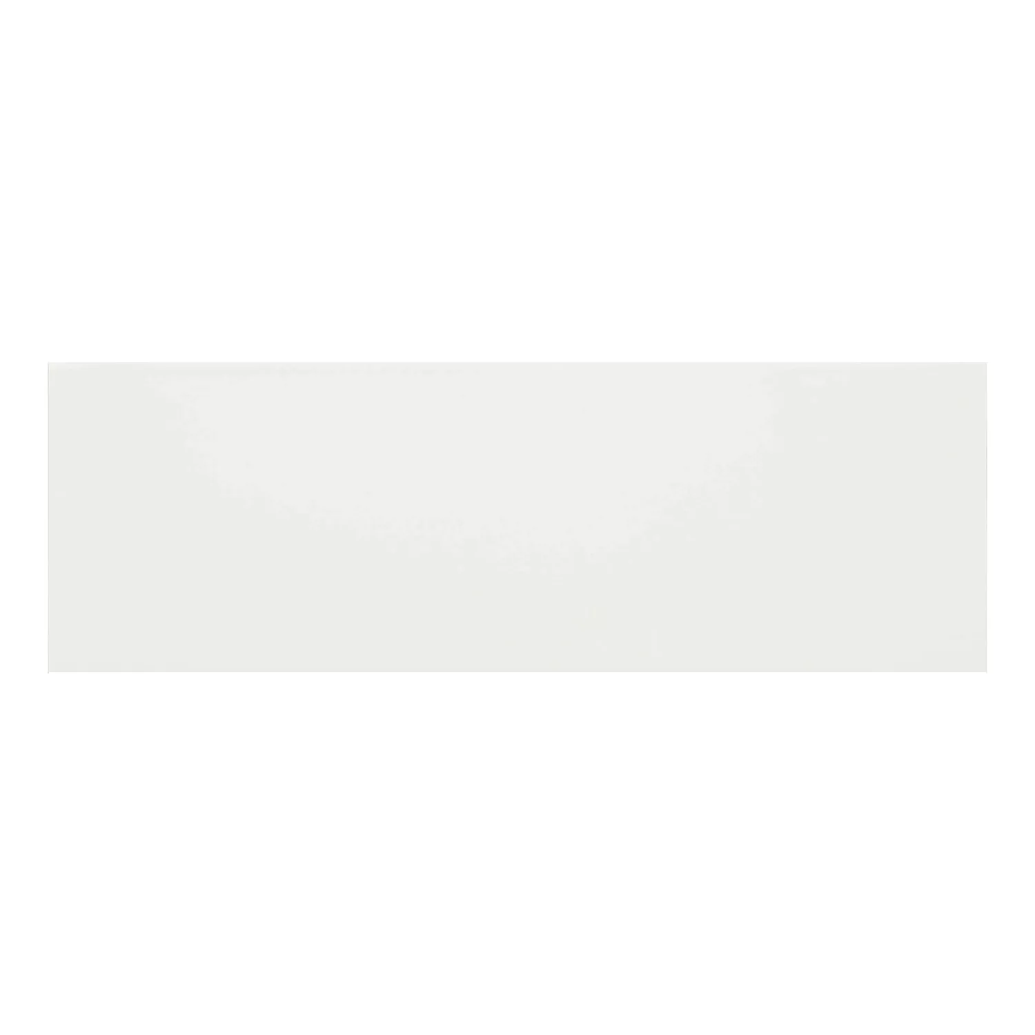 Metrofliese Weiß Matt 10x30 cm Ohne Facette Candy Blanco