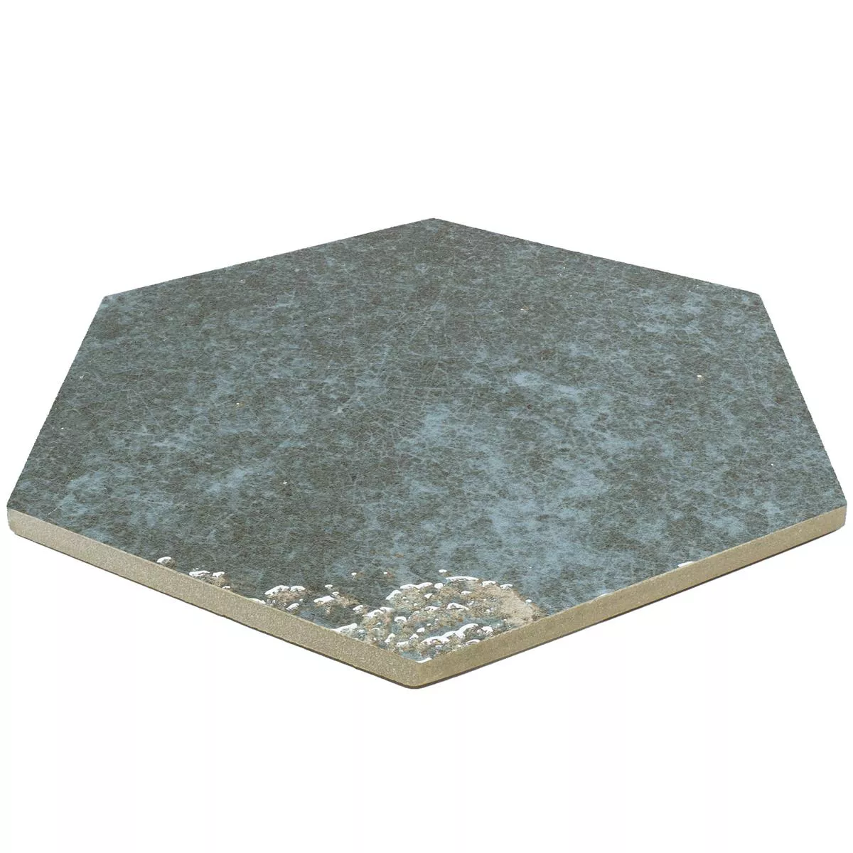 Campione Rivestimenti Lara Lucida Ondulato 13x15cm Esagono Grigio