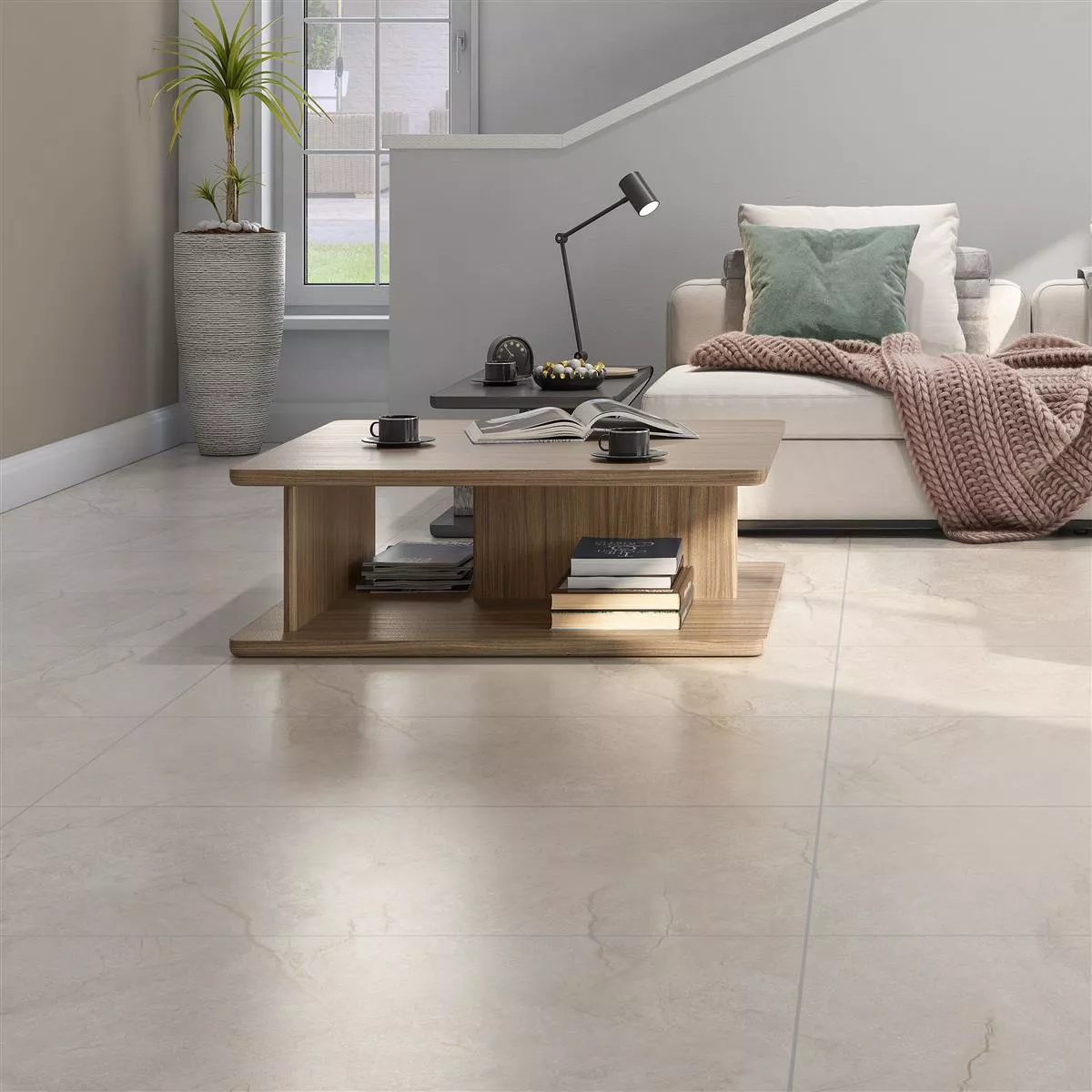 Carrelage Sol Et Mur Pangea Marbre Optique Mat Cream 60x120cm