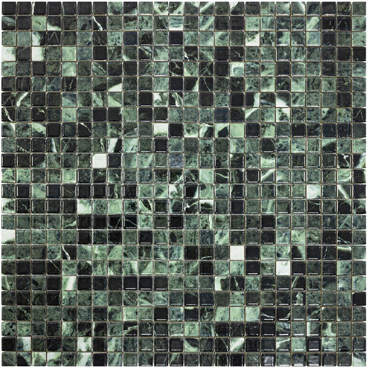 Ceramica Mosaico Piastrelle Elysium Marmo Ottica Verde 12