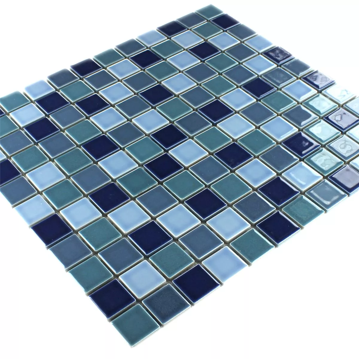 Mosaikfliesen Keramik Bodaway Blau Mix Glänzend