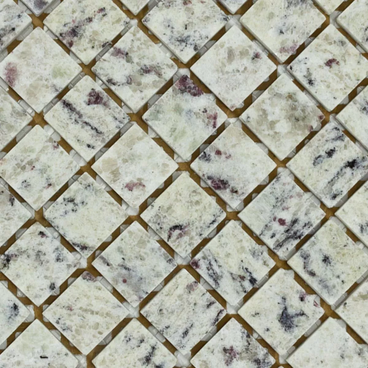 Échantillon Mosaïque Pierre Naturelle  Kashmir Blanc