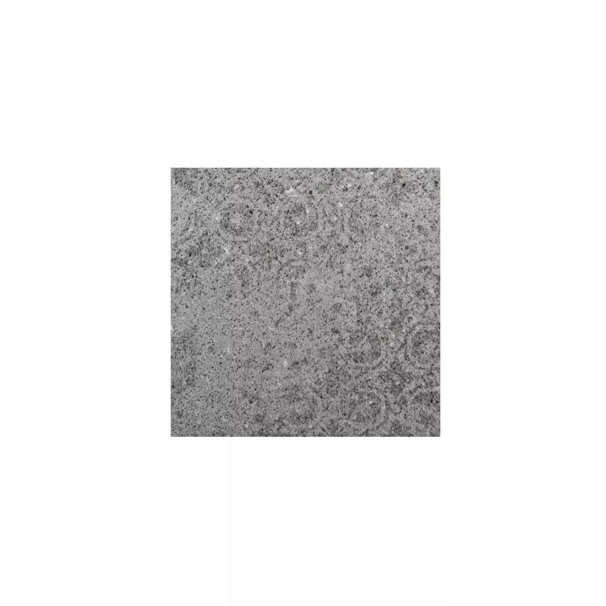 Muster von Keramikmosaik Fliesen Jeylo Retrooptik Grau Q95